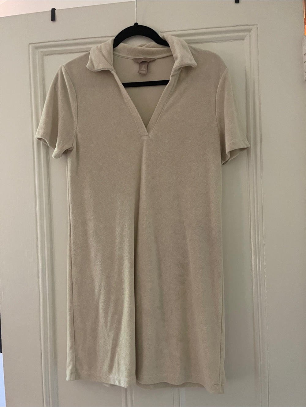 H&M Terry Velour Polo Dress